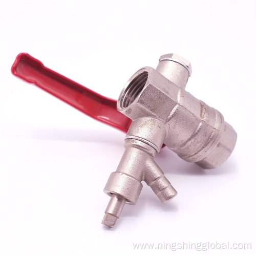 Brass pressure release ball valve